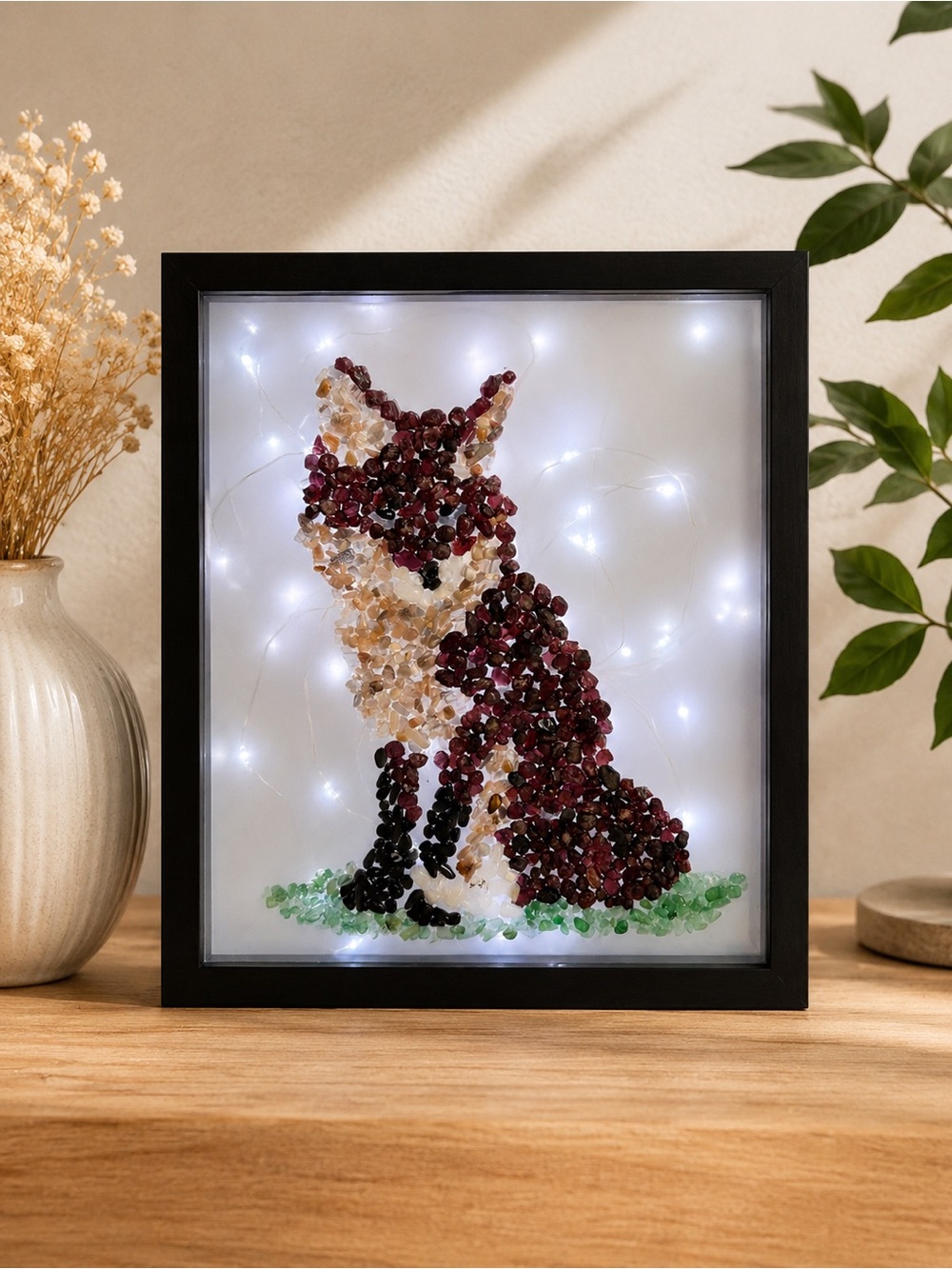 Crystal Chips Fox Light Box